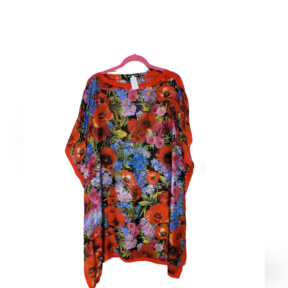 Dolce and Gabbana Floral Poncho blouse